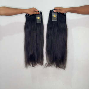 Proveedores de cabello humano virgen sin procesar del sur de la India, extensiones de cabello humano natural en paquetes. - Product Image 1