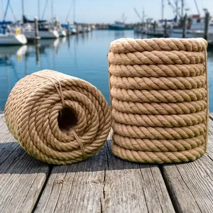 Cuerda de Yute 100% Reciclable, Trenzada, de Alta Resistencia, Biodegradable, Suave, para Manualidades, Muebles y Uso en Exteriores, 6mm 1 100% Algodón - Product Image 2