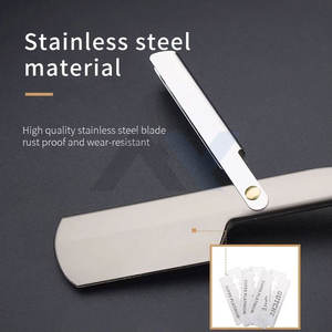 Maquinilla de Afeitar Manual Clásica con Mango de Madera Pura, Afeitado Preciso, Desechable, de Alta Calidad, para Hombres, Estilo Vintage - Product Image 3