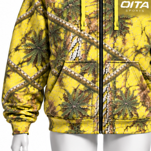 Yellow Winter <b>Zip</b> <b>Hoodie</b> Mens Casual Outdoor Drawstring Front <b>Pockets</b> Warm Fleece Quick Dry Breathable Everyday Streetwear - Product Image 6
