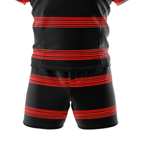 Uniforme de rugby de haute qualité à bas prix, respirant, séchage rapide, logo personnalisé, manches courtes, uniforme de rugby par sublimation avec OEM