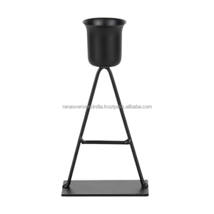 Bougeoir en fer noir de la meilleure qualité avec un design classique, idéal pour les événements et les mariages, disponible à un tarif de gros compétitif - Product Image 6