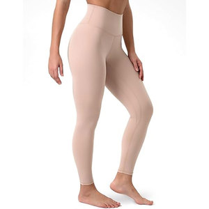 Women's High Waist Seamless Gym Yoga Pants Scrunch Butt Lifting <b>Leggings</b> Elastic Waist Closure Solid <b>Pattern</b> Spandex/Nylon - Product Image 5