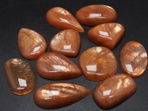 Sunstone Smooth Pulido Cabujón Color melocotón Mayorista Suministros Nueva llegada Piedra natural - Product Image 3