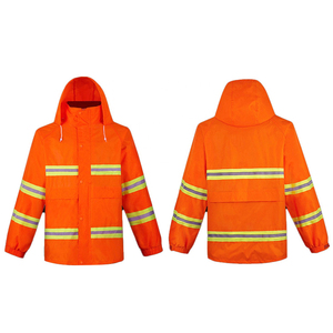 Breathable Cotton Comfortable Unisex Safety Wear High Visibility ANSI Class 2 <b>Waterproof</b> Customized Logo Uniform - Product Image 4