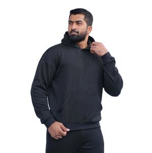 เสื้อฮู้ดผ้าคอตตอนผ้าฟลีซหนาสำหรับผู้ชายโอเวอร์ไซส์ผ้าฟลีซระบายอากาศเสื้อเปล่าออกแบบได้ตามต้องการสำหรับฤดูหนาว - Product Image 1