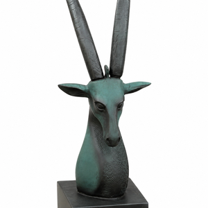 Escultura Moderna Abstracta de Cabeza de Antílope, Figura de Animal en Poliresina, Estatua de Decoración de Lujo para el Hogar - Product Image 3