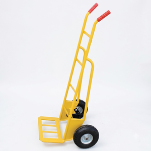 Carretilla Manual de Carga Pesada de 200 kg con Mango Ergonómico y Ruedas Neumáticas para Transporte en Almacenes y Fábricas - Product Image 1