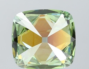 Diamant de laboratoire 5,20 carats vert vif fantaisie VS1, taille ancienne, certifié IGI, CVD, pierre libre pour bijoux de caractère - Product Image 6