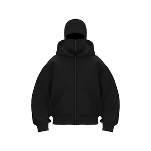 Sweat à capuche d'hiver pour homme, le plus vendu, en molleton 100% coton, double couche, coupe oversize, grammage lourd, personnalisable, avec poche, respirant et à séchage rapide - Product Image 5