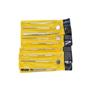 Stainless Steel Manual Dental Instrument Set with Ergonomic Grip Reusable Dental Mirror & <b>Tools</b> - Product Image 3
