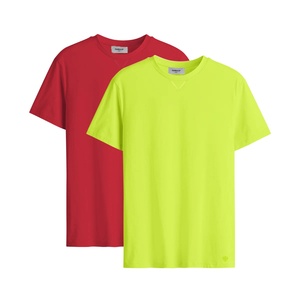 T-shirt décontracté pour homme en coton tricoté à manches courtes avec logo frontal, 100 % coton écologique et respirant, vente en gros - Product Image 1