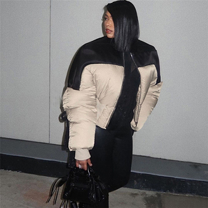 เสื้อแจ็คเก็ตพัฟเฟอร์ผู้หญิงขายดีอันดับต้นๆ พร้อมโลโก้สั่งทำพิเศษ เนื้อผ้ากันน้ำ น้ำหนักเบา อุ่นสบายสำหรับฤดูหนาว - Product Image 2