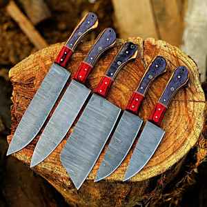 Juego de Cuchillos de Chef de Acero de Damasco de Alta Calidad Profesional para Cocinas Profesionales, Diseño Elegante y Duradero - Product Image 1