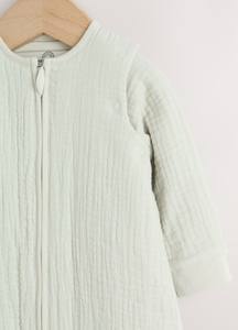 Sac de couchage pour bébé 95% bambou 5% élasthanne 1,5 TOG, accès facile, poignets élastiques doux - Product Image 2