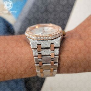 Charm Jewells Luxury Stainless Steel Watch 42mm Round Dial Sapphire Crystal Quartz Movement <b>Chronograph</b> Unisex Fashion Design - Product Image 2