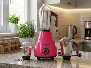 100% Heavy Duty <b>Mixer</b> <b>Grinder</b> Machine with Stainless Steel Metal 3 Jar 550W Motor <b>Mixer</b> <b>Grinder</b> For Home - Product Image 2