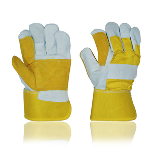 Gants de travail pour hommes de haute qualité, résistants à la chaleur, 10 pouces, 10 mil, en cuir grainé/texturé diamant, flexibles, durables, fabriqués au Pakistan - Product Image 6