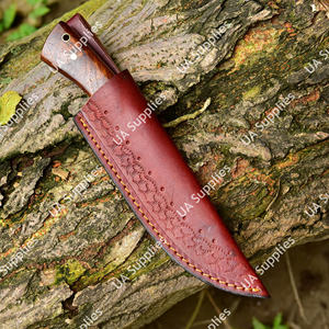 Couteau de chasse professionnel en acier Damas de haute qualité, lame fixe, fabrication sur mesure, support OEM/ODM, camping, pêche, survie, EDC - Product Image 5