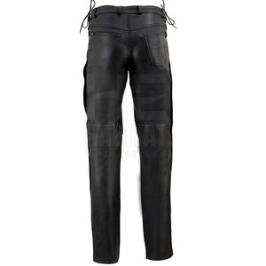 Pantalones de Cuero para Hombre, Diseño Moderno, Cuero Genuino de Alta Calidad, Ajuste Perfecto para Uso Diario - Product Image 4