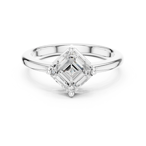 Bijoux populaires 10K Cross Over Ring Design avec style délicat de diamant CVD - Product Image 6