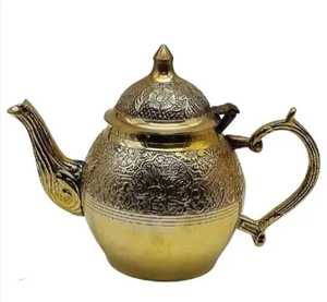 Tetera de Latón Vintage Hecha a Mano, Estilo Tradicional, Ecológica, de Doble Pared, con Silbato, para Servir Café y Té - Product Image 2