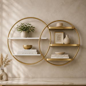 Modern <b>Floating</b> <b>Wall</b> <b>Shelf</b> Organizer Stylish Space Saving Home Decor Display Design - Product Image 5