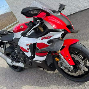 รถมอเตอร์ไซค์สปอร์ต YZF R1 สีแดงขาว พร้อมชุดแฟริ่งแบบคูเป้ สำหรับรถแข่งและขับขี่บนถนน - Product Image 5