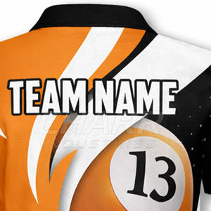 Chemise de billard personnalisée respirante grande taille avec tissu anti-humidité pour joueurs professionnels - Product Image 6