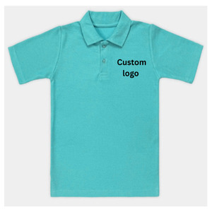 Men <b>polo</b> Solid for Shirt Knitted Short Sleeve Breathable Fabric Design Button Regular Fit Polyester/Cotton Custom Logo printing - Product Image 1