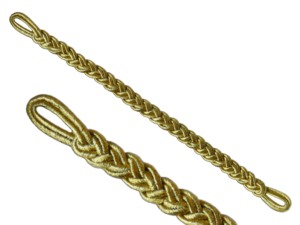 Mützengeflecht Knitted Cap Cord Solid Color Fabric <b>Braided</b> Rope Simple Style Badge <b>Accessory</b> Cord with Metal Hook Custom Color - Product Image 4