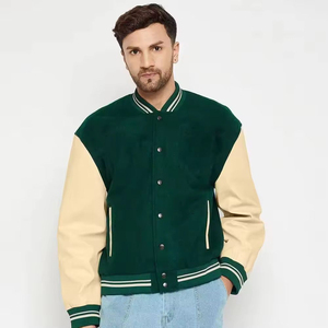 Proveedor de Chaquetas Universitarias Personalizadas con Bordados y Letras Inspiradas en el Estilo Universitario para Importadores de Ropa - Product Image 1