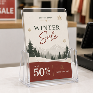 Support de cartes de visite en acrylique transparent personnalisable, porte-cartes de visite, options de couleurs personnalisées pour la réception d'entreprise, les bureaux et les clients - Product Image 2
