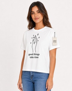 เสื้อยืดทรงบ็อกซี่สำหรับผู้หญิง เสื้อโอเวอร์ไซส์ลำลอง ผ้าฝ้าย แขนสั้น ทรงหลวม สตรีทแวร์ฤดูร้อน ผ้าระบายอากาศได้ดี สวมใส่สบายทุกวัน - Product Image 2