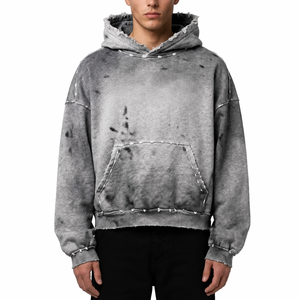Sudadera con Capucha para Hombre, Corte Regular, Bordado Sólido, Tela de Forro Polar, Ecológica, Antipilling, con Bolsillos, para Invierno - Product Image 1