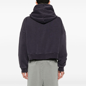 Sudadera con Capucha Unisex Vintage, Cierre Completo, Lavado Ácido, 100% Algodón, Talla Grande, Ecológica, Impermeable, 350g - Product Image 2