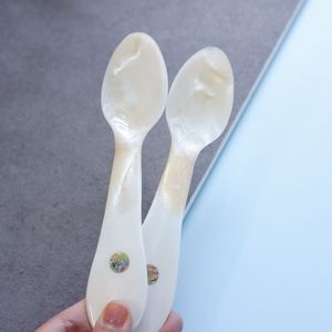 Premium Mother of Pearl Caviar <b>Spoon</b> Natural Seashell Utensil Non Metallic <b>Serving</b> <b>Spoon</b> for Luxury Seafood Presentation - Product Image 5