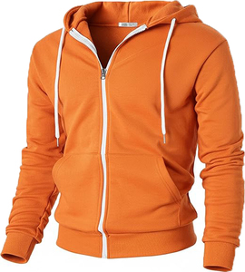 Sweat-shirts à capuche pour hommes, doublés en polaire, décontractés, sportifs, avec poche kangourou, impression numérique printanière, 100% coton, écologiques - Product Image 3