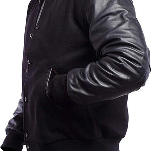 Chaquetas Varsity para Hombre, Tallas Grandes, con Puños Ajustables, Diseño Personalizado, Estilo Casual - Product Image 4