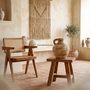 Vase Pichet Mariposa Sabo S en Terre Cuite Rustique Marron avec Poignée, Urne Décorative en Céramique Faite à la Main, Vente en Gros - Product Image 5