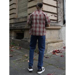 Vaqueros de Hombre DX, Modernos, Retro, Ecológicos, Transpirables, Rectos, Holgados, 100% Algodón, Estilo Urbano - Product Image 5