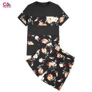 Ensemble de t-shirts à manches courtes pour homme CARE MASTER, imprimé par sublimation, coupe classique, coton tricoté respirant, vêtements décontractés, ensemble de deux pièces - Product Image 4