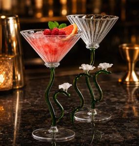 Verre à cocktail de designer en forme de branche florale pour fêtes, facile à nettoyer, fabriqué par le fabricant à bas prix - Product Image 3