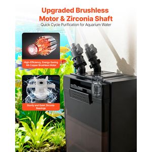 Filtro Esterno per Acquario XL da 528 GPH a 5 Stadi con Potente Pompa, Macchina per la Pulizia e la Circolazione dell'Acqua da 10L/5L - Product Image 5