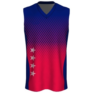 Maillots de basket-ball personnalisés unisexes respirants anti-UV à séchage rapide en spandex/polyester, vêtements de basket-ball par sublimation - Product Image 1