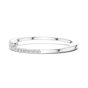 Diamante delicado y sencillo cultivado en laboratorio, corte brillante, chapado en rodio, oro blanco de 18 quilates, regalo de San Valentín, fiesta, compromiso, glamour, uso diario - Product Image 3