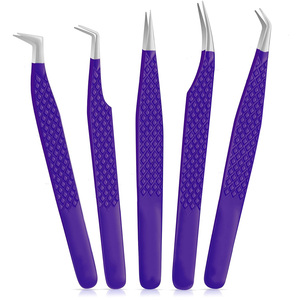 Juego de Pinzas para Pestañas de Acero Inoxidable Personalizables, Más Vendidas, Punta Puntiaguda, Antiestáticas, Duraderas, Agarre Preciso, Alta Calidad, Logotipo Personalizado - Product Image 5