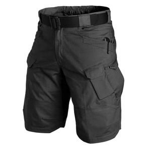 Everyday Casual Mens Solid Cargo Shorts Utility Pocket Design Breathable 180g Polyester/Nylon Lightweight Waterproof <b>Windproof</b> - Product Image 3