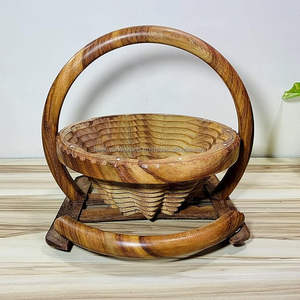 Corbeille à fruits en bois au look standard, design de qualité supérieure et panier élégant à utiliser pour les articles de fête aux fruits de Falak World Export - Product Image 5