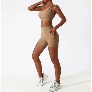 Ensemble de yoga et de fitness pour femmes, soutien-gorge de sport hautement élastique + leggings, ensemble de course et de yoga 2 pièces - Product Image 5